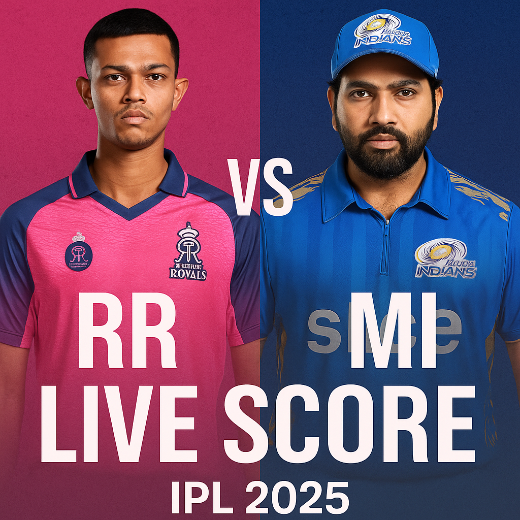 RR vs MI Live Score, IPL 2025